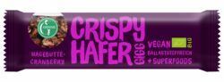 Greenic Crispy Hafer Gigg Müsliriegel: Hagebutte-Cranberry (Müsli-Riegel mit Superfoods) 12 x 35g