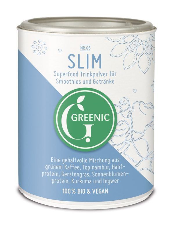 Greenic Slim Superfood Trinkpulver Mischung 4 x 100g