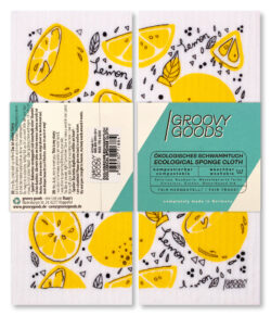 Groovy Goods Ökologisches Schwammtuch, , White, Lemon 10 x 1stück