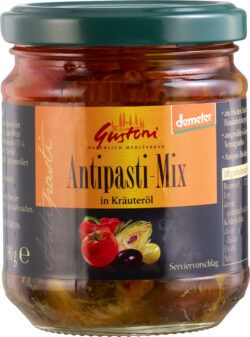Gustoni Antipasti-Gemüsemischung in Kräuteröl 6 x 190g