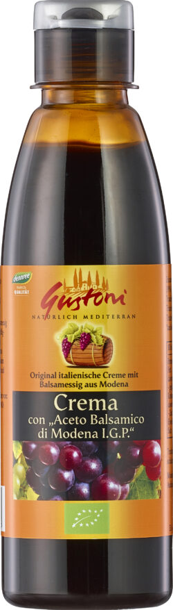 Gustoni Crema con "Aceto Balsamico di Modena I.G.P.", original italienische Creme mit Balsamessig aus Modena 6 x 250ml