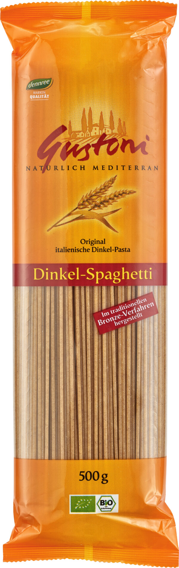 Gustoni Dinkel-Spaghetti, Original italienische Dinkel-Pasta 500g