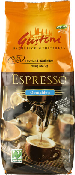 Gustoni Espresso, gemahlen, rassig-kräftig 6 x 250g