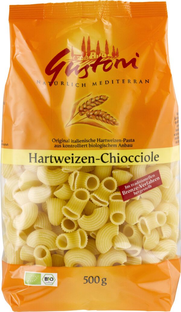 Gustoni Hartweizen-Chiocciole, Original italienische Hartweizen-Pasta 500g