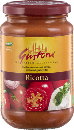 Gustoni Tomatensauce mit Ricotta, küchenfertig zubereitet 6 x 350g