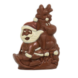 HEIDI Chocolaterie Suisse Bio Weihnachtsmann mit Rudi, Vollmilchschokolade mit weisser Schokolade 12 x 200g