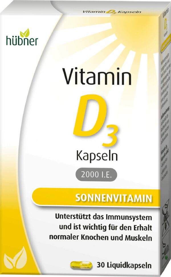 Hübner Vitamin D3 Kapseln 30Stück