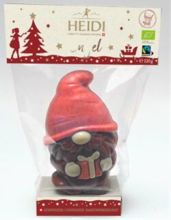 Heide Original HEIDI Weihnachtswichtel, Vollmilchschokolade geschminkt, 120g Bio/Fairtrade 12 x 120g