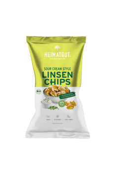 Heimatgut Bio Linsen Chips Sour Cream Style - glutenfrei 7 x 75g