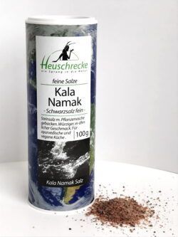 Heuschrecke Kala Namak, indisches Schwarzsalz, Dose 5 x 100g