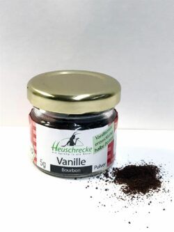 Heuschrecke Vanillepulver 5g "halbe Portion", Bourbon, kbA 6 x 5g