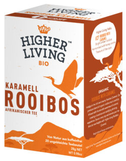 Higher Living Kräutertee Rooibos Karamell 4 x 28g
