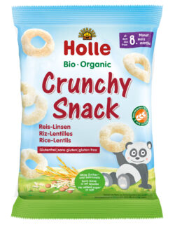 Holle Bio-Crunchy Snack Reis-Linsen 8 x 25g