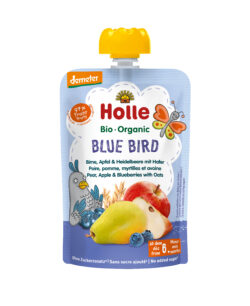 Holle Blue Bird - Birne, Apfel & Heidelbeere mit Hafer 12 x 100g