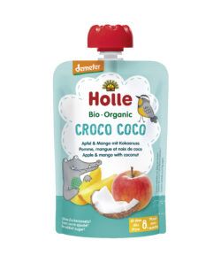 Holle  Croco Coco - Pouchy Apfel, Mango, Kokusnuss 12 x 100g