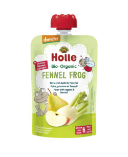 Holle  Fennel Frog - Pouchy Birne, Apfel, Fenchel 12 x 100g