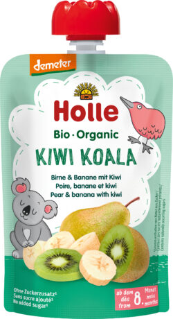 Holle  Kiwi Koala – Birne & Banane mit Kiwi 12 x 100g
