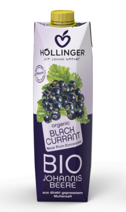 IMS Höllinger Bio schwarzer Johannisbeernektar* aus 25% Direktsaft. 12 x 1l