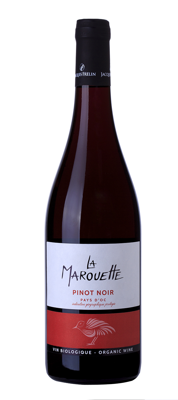 Jacques Frelin Vignobles SAS La Maison des Terroirs Vivants Rotwein, IGP PAYS D'OC, Frankreich, 100% Pinot noir 0,75l