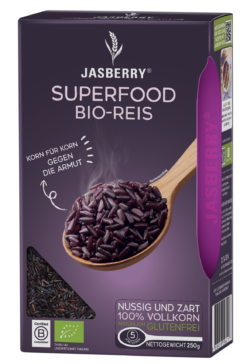 Jasberry Bio Vollkorn- Reis lila reich an Oxidantien B Corp 250g