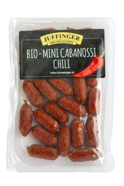 Juffinger Bio-Metzgerei BIO-Mini Cabanossi Chili e140g atmo 5 x 140g