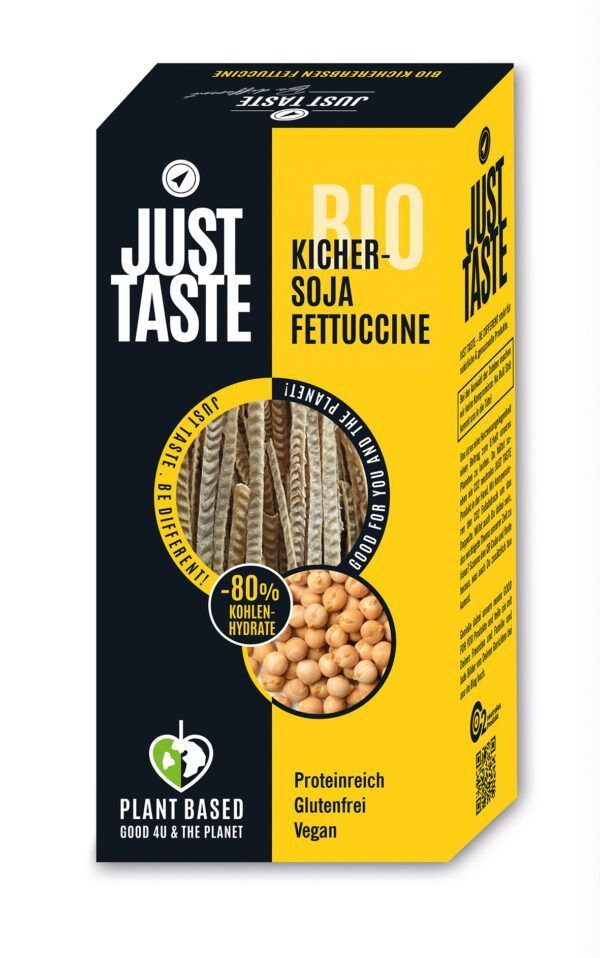 Just Taste Bio Kichererbsen-Soja Fettuccine 6 x 250g