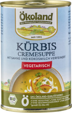 ÖKOLAND Kürbis-Cremesuppe vegetarisch 6 x 400g