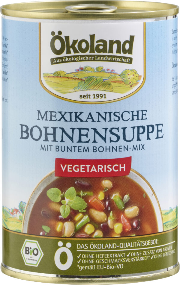 ÖKOLAND Mexikanische Bohnensuppe vegetarisch 400g
