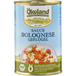 ÖKOLAND Sauce Bolognese mit Geflügelhackfleisch 6 x 400g