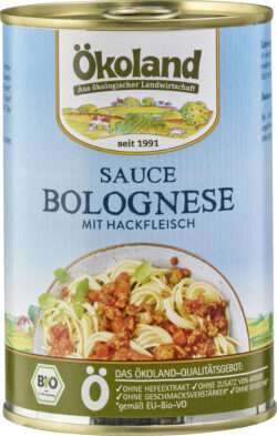 ÖKOLAND Sauce Bolognese mit Hackfleisch 6 x 400g