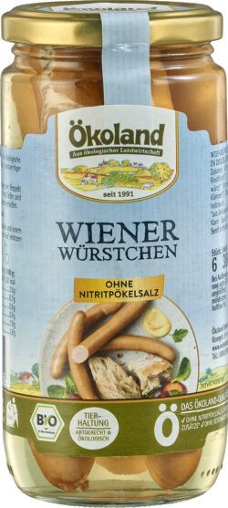 ÖKOLAND Wiener Würstchen in Delikatess-Qualität 180g