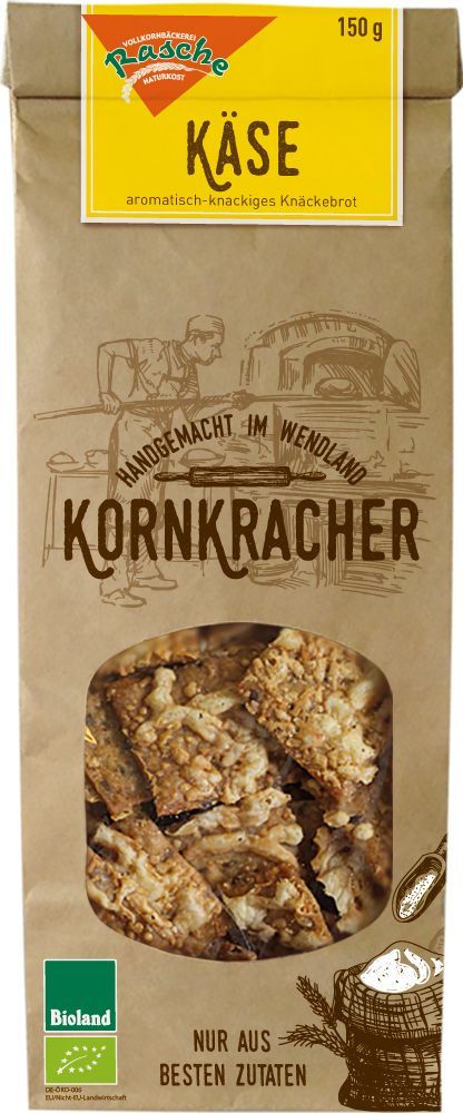 Kornkracher Handgemacht Im Wend Bio Kornkracher Käse Single Pack 10 x 150g