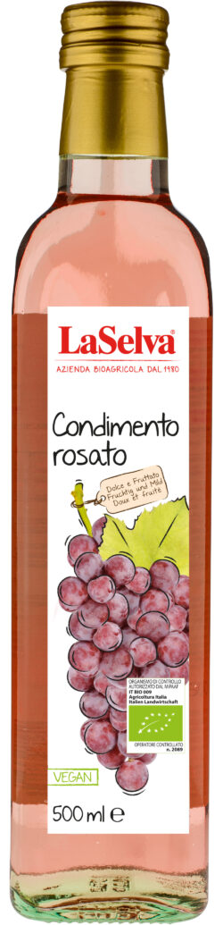 LaSelva Condimento rosato - Würze aus Weinessig und Traubenmost 6 x 500ml