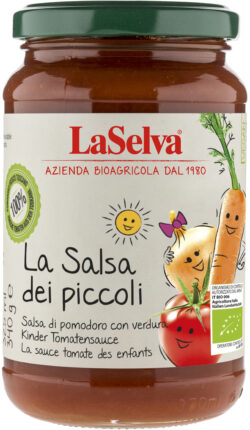 LaSelva Kinder Tomatensauce mit Gemüse - Salsa dei Piccoli 6 x 340g
