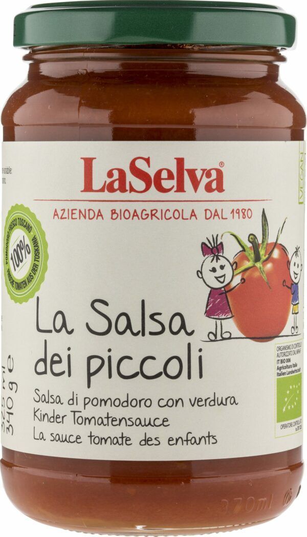 LaSelva Kinder Tomatensauce mit Gemüse - Salsa dei Piccoli 340g