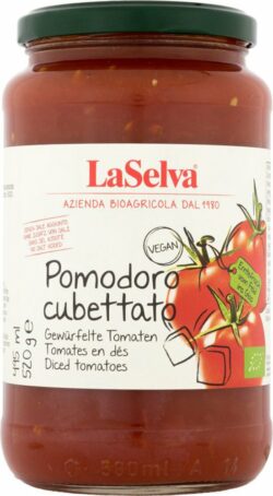 LaSelva Pomodoro cubettato - Gewürfelte Tomaten 6 x 520g