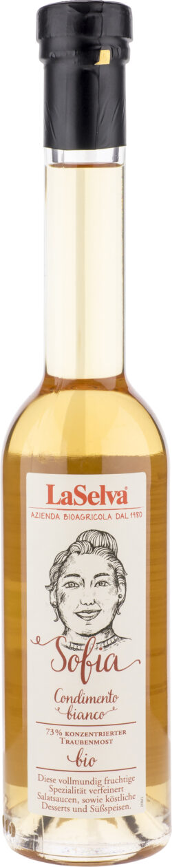 LaSelva Sofia Condimento Bianco - Würze aus Traubenmost und Weißweinessig 6 x 250ml