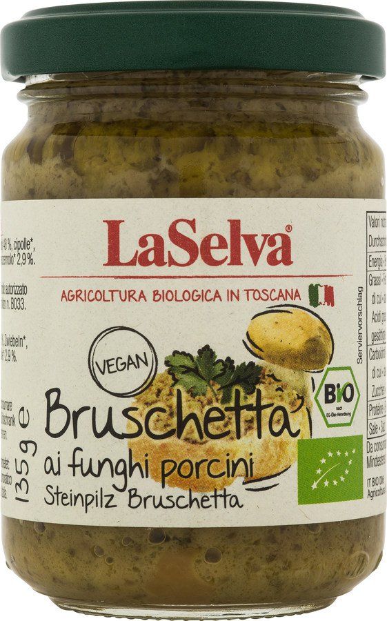 LaSelva Steinpilz Bruschetta - Zubereitung aus Steinpilzen 6 x 135g