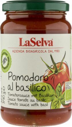 LaSelva Tomatensauce mit frischem Basilikum - Pomodoro al basilico 6 x 340g