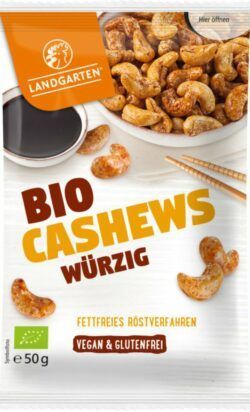 Landgarten Bio Cashews Würzig 50g