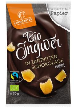 Landgarten Bio FT Ingwer in Zartbitter-Schokolad 10 x 70g