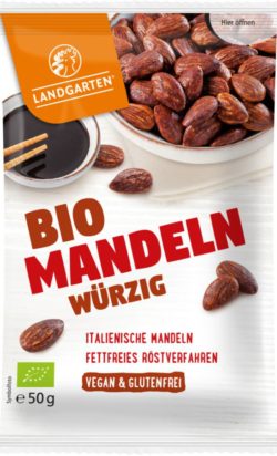Landgarten Bio Mandeln Würzig 10 x 50g