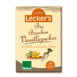 Lecker´s LECKER'S Bio Bourbon Vanillezucker mit deutschem Rübenzucker 17 x 24g