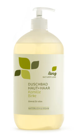 Lenz Naturpflege Duschbad Haut + Haar Kamille Birke 950ml