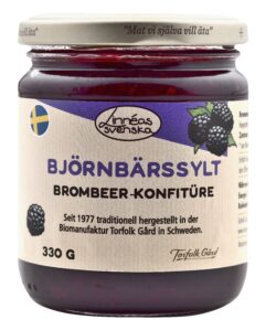 Linnéas Svenska Björnbärssylt aus Brombeeren, Brombeer-Fruchtaufstrich, kbA 330g