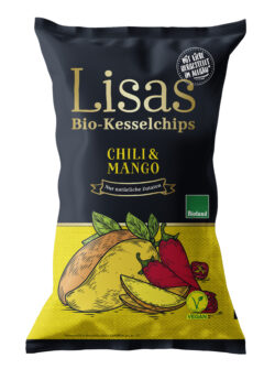Lisas Bio-Kesselchips Chili & Mango 12 x 125g