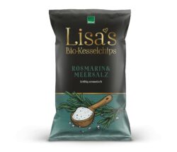 Lisas Bio-Kesselchips Rosmarin & Meersalz 12 x 125g