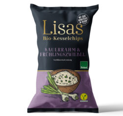 Lisas Bio-Kesselchips Typ Sauerrahm & Zwiebel 12 x 125g