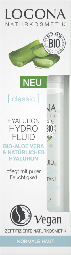 Logona CLASSIC Hyaluron Hydro Fluid Bio-Aloe Vera & Hyaluronsäure 30ml