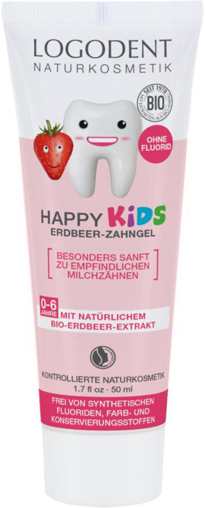 Logona HAPPY KIDS Erdbeer Zahngel 50ml